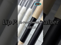 لوله های رژ لب پلاستیکی شفاف با برس لب برای بسته بندی لوازم آرایشی