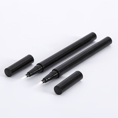 قیمت خوب Cosmetic packaging material for thin Eyeliner pen thin liquid Eye line pencil with steel beads empty black container آنلاین